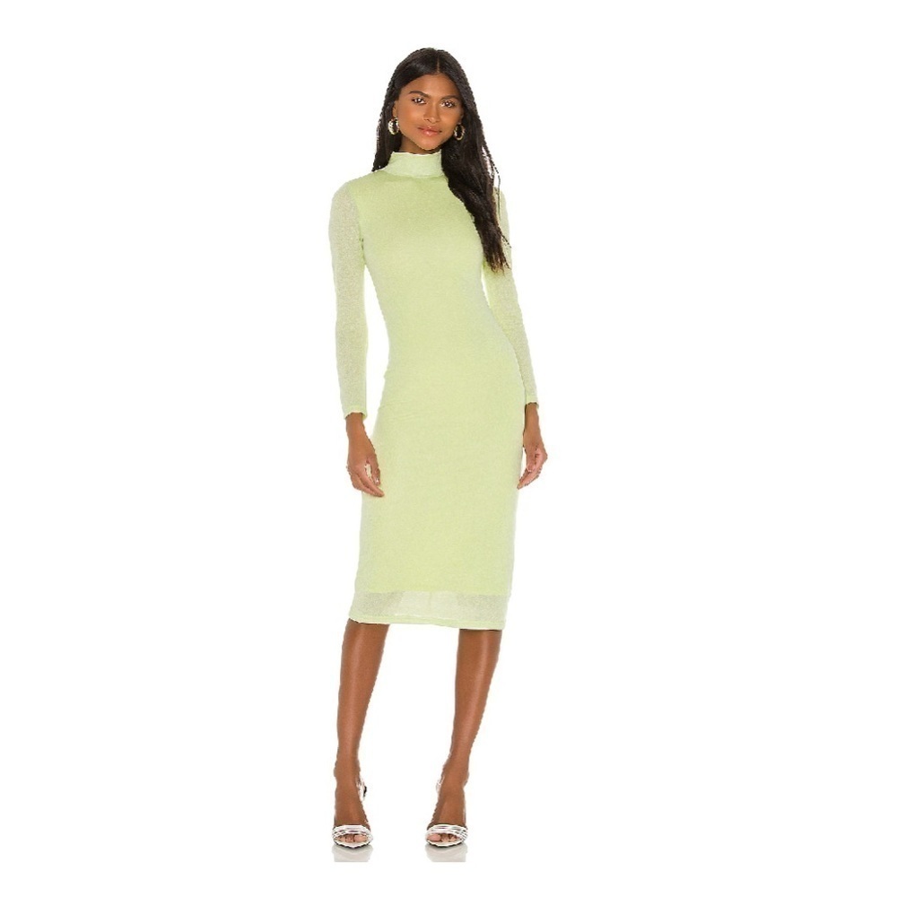 Lovers and friends aspen mock neck midi dress size s